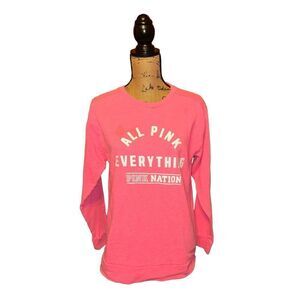Victoria Secret PINK  Crew Neck Pink Sweatshirt XS